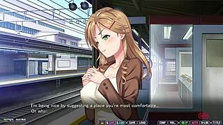 Intense fucking with my horny ex-classmate trophy wife on the public train in ep2!