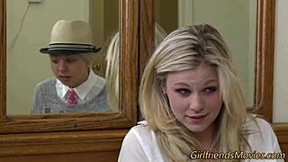 Big Tit Blonde Licks Lesbian Pussy