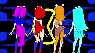 Pacman ghost girls dance 3 phases 1080p