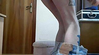 Gay masturbation and anal sex with a solo boy