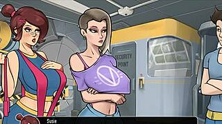 Beautiful babes in a 3D animated porn movie titled Deep Vault 69: Fallout – Part 2