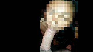 Beautiful Latina gives blowjob to white man in quarantine