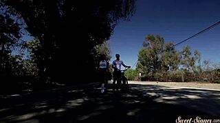 teenage girl gets banged by her teacher in hot roleplay