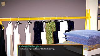 Redhead with Small Tits Plays Erotic Game