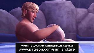 Elsa and kristoff have public sex in wild