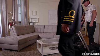 Busty lover Anissa Kate gets big tits fucked and tight asshole fingered