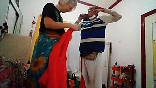 Blonde milf in lingerie gets fucked hard