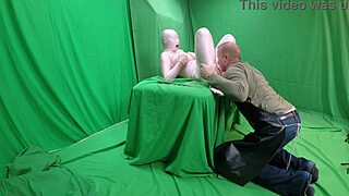 Scarlett Johnson engages in pink morph fetish sex with detailed body transformations and intense sensations