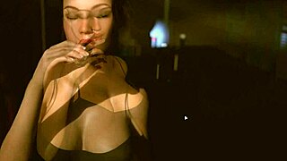 Steamy gameplay with a young European beauty in glasses