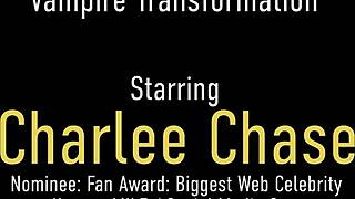 Big boobed cougar Charlee Chase pussy fucks pale night walker with huge cock