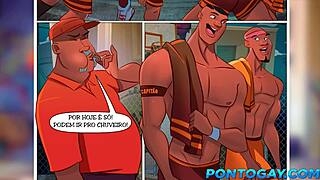 basketball stars reveal huge cocks in gay cartoon adventure
