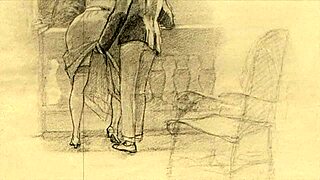 vintage erotic cartoon illustration