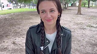 she agreed to flash her tits in the park and let me fuck her at home