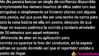 Married woman Gordita has UberEats delivered to her house and enjoys it with another man