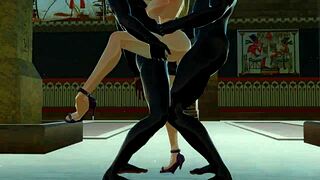 Beautiful anime girl Candace gets double penetration in a hot scene