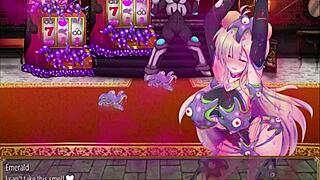 Big-boobed Quarta knight in Emerald 1/15 bondage scene