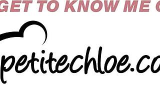 Petite Chloe fingers ass to intense climax