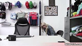 Cute Lilly Bell Gets Caught Shoplifting, Bent Over For Rough Punishment In Garage