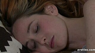 Sexy amateur with pierced nipples intensely masturbates to orgasm