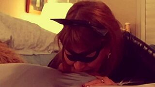 i enjoy catgranny sucking and licking batman's cock in mature cosplay