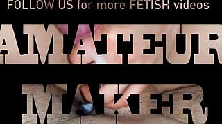 eurobabe gets spitroasted outdoors in threeway