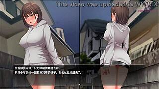 The Shy Girl In Night Walk 2 Tries Take Off Her Skirt While Wandering In The Dark Alley.