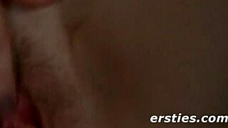 Sexy amateur with pierced nipples intensely masturbates to orgasm