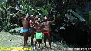 Curtindo As Férias Entre Amigos Acabou Em Uma Grande Orgia E Muito Sexo Deel Black