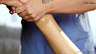 lena nicole and jojo kiss share oiled lesbian massage