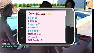 A wife and stepmother play a game