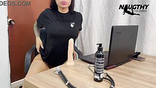 I’m sneaking a quick masturbation in the office before my patient arrives!