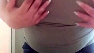 Wow, Latina Cam Girl Flashes Her Huge Tits On Camera!