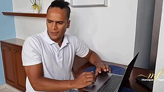 Computer technician pleases Monique Fuentes