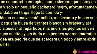 Married woman Gordita has UberEats delivered to her house and enjoys it with another man