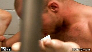 Hottie gays FUCKING hard in the PRISON cell