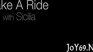 Teen Babe Uses Huge Dildo to Stretch Her Moist Holes