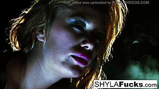 Shyla Stylez in hot fetish scene with smoking and big tits