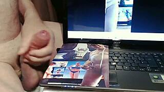 Close-up shots of horny amateurs jerking off and cumming