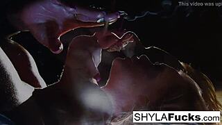 Shyla Stylez in hot fetish scene with smoking and big tits