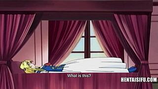 Virgin princess gets double penetrated by futa elf and perv prince in hentai