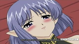 Virgin princess gets double penetrated by futa elf and perv prince in hentai