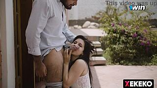 blanca says, 'take this unforgettable fuck, my stupid boyfriend, with my big natural tits'