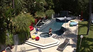 Huge Breasts Slut Alex Chance Titty Fucks Hunk's Long Dong on Couch