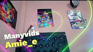 She does deepthroat with spit