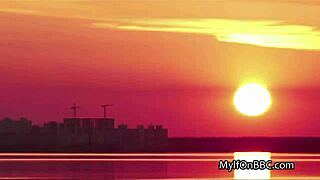 Bbc titty fuck in the pool at night