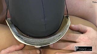 cute asian petite loves her g-spot outdoors