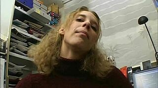 lonely teen in office.