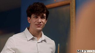 does milfy venus school young man oral?