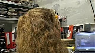 lonely teen in office.