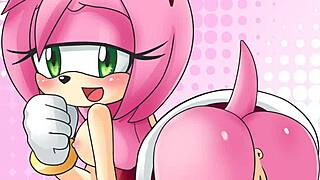 Sonic and Amy explore hentai adventures